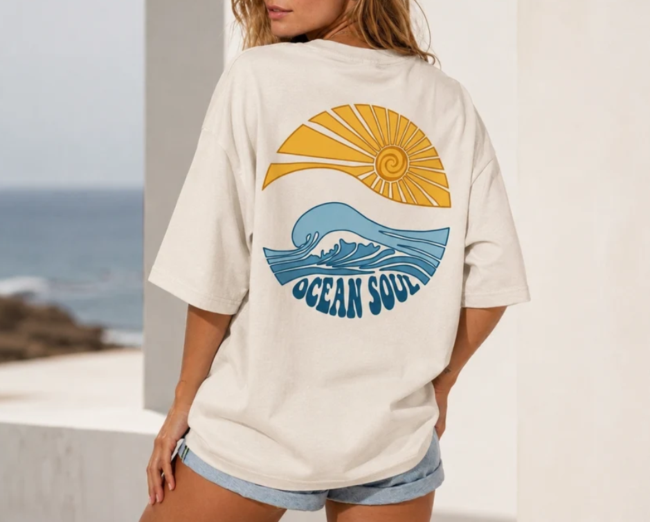 Ripper Babes Ocean Soul Babe Oversized T-Shirt