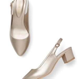 Marc Loire Women's Pointed Toe Block Heel Pumps for Office, Party and Formal Occasions